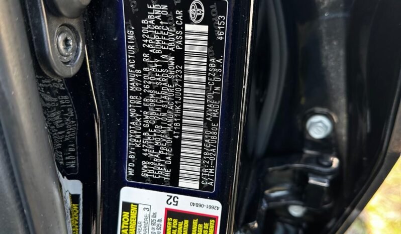 2018 Toyota Camry SE full